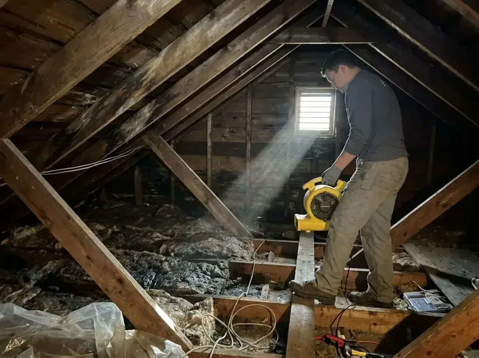 attic-water-damage-drying-proc-007 — frequently asked questions, Emergency Water Extraction & 24/7 Flood Response in Carring…